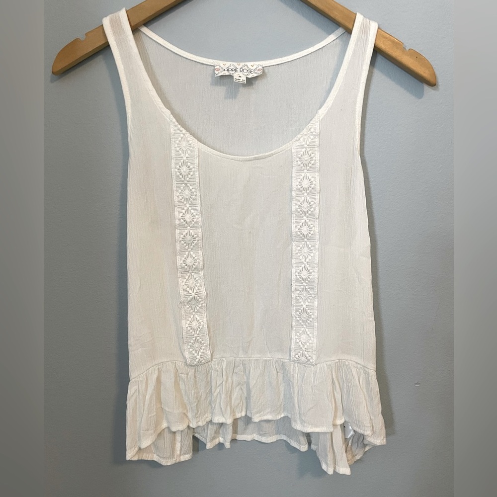 Women’s Hippie Rose Lightweight Tank Top Size Medium